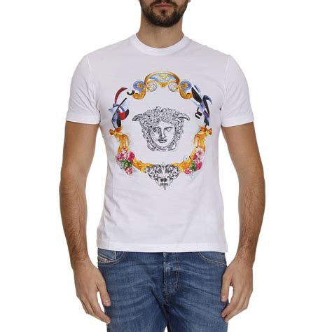 versace t shirt heren girocollo|VERSACE.